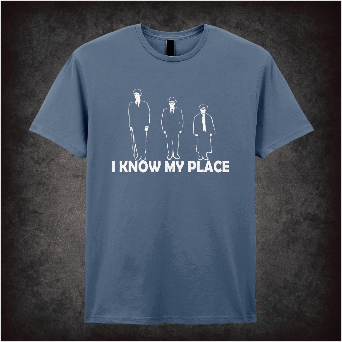 “‘I know my place’ T-shirt from The Frost Report”