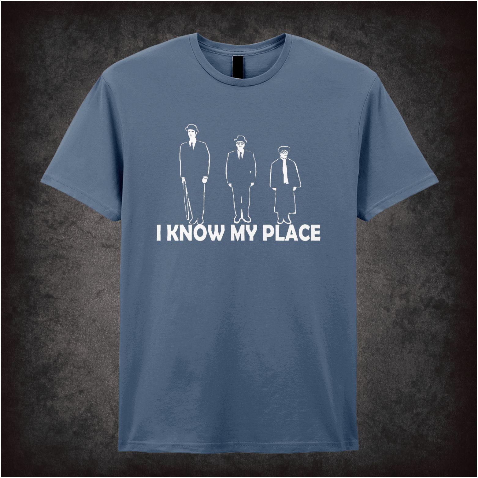 “‘I know my place’ T-shirt from The Frost Report”