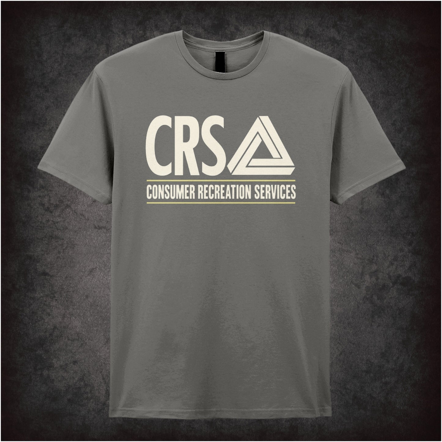 CRS Consumer Recreation Services logo T-shirt in charcoal from The Game