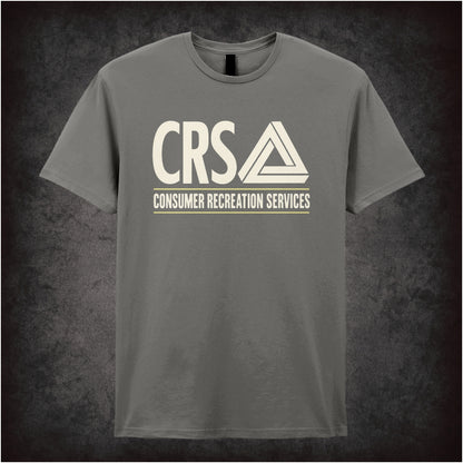 CRS Consumer Recreation Services logo T-shirt in charcoal from The Game