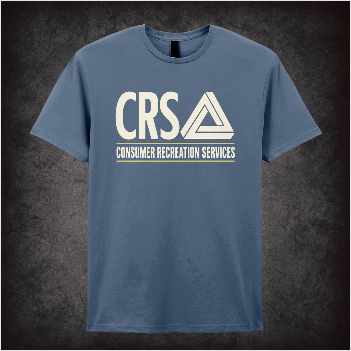CRS Consumer Recreation Services logo T-shirt in indigo from The Game