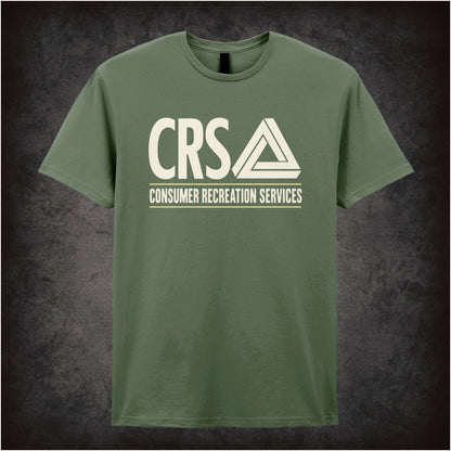 CRS Consumer Recreation Services logo T-shirt in military green from The Game