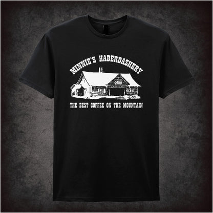 Minnie’s Haberdashery: Best Coffee on the Mountain – Cult Western Graphic T-Shirt