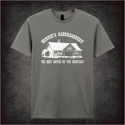 Minnie’s Haberdashery: Best Coffee on the Mountain – Cult Western Graphic T-Shirt