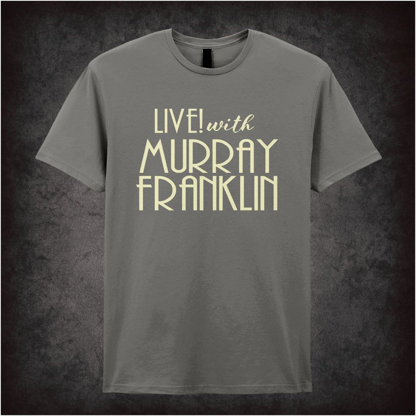 Live with Murray Franklin Joker inspired unisex T-shirt with graphic design