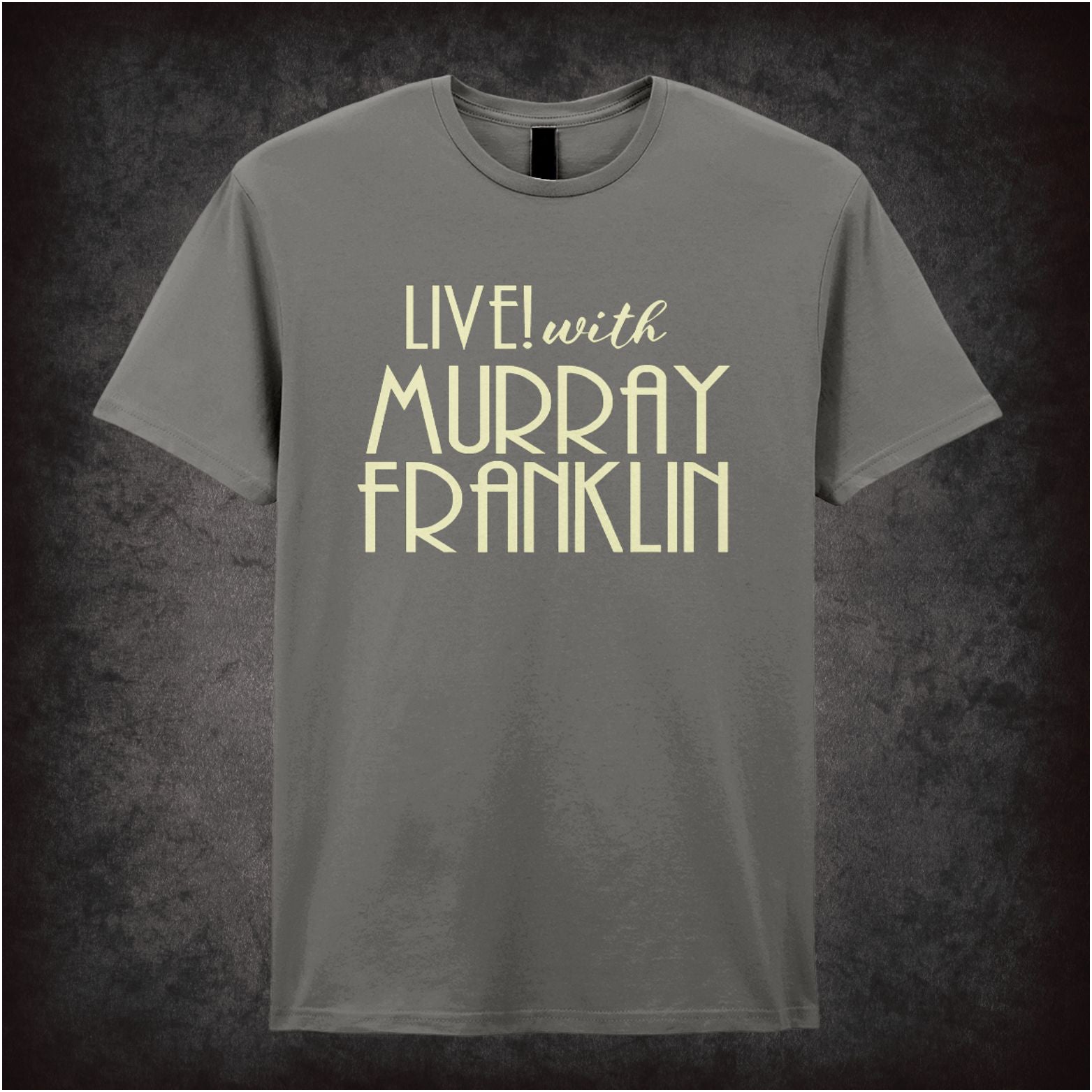 Live with Murray Franklin Joker inspired unisex T-shirt with graphic design
