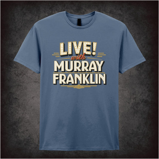 ‘Live with Murray Franklin’ text T-shirt from Joker