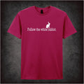 Follow The White Rabbit – Cult Sci-Fi Graphic T-Shirt