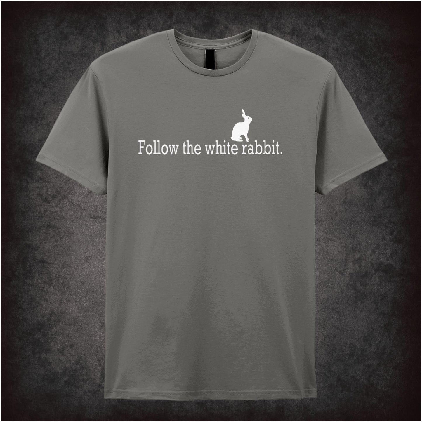 Follow The White Rabbit – Cult Sci-Fi Graphic T-Shirt