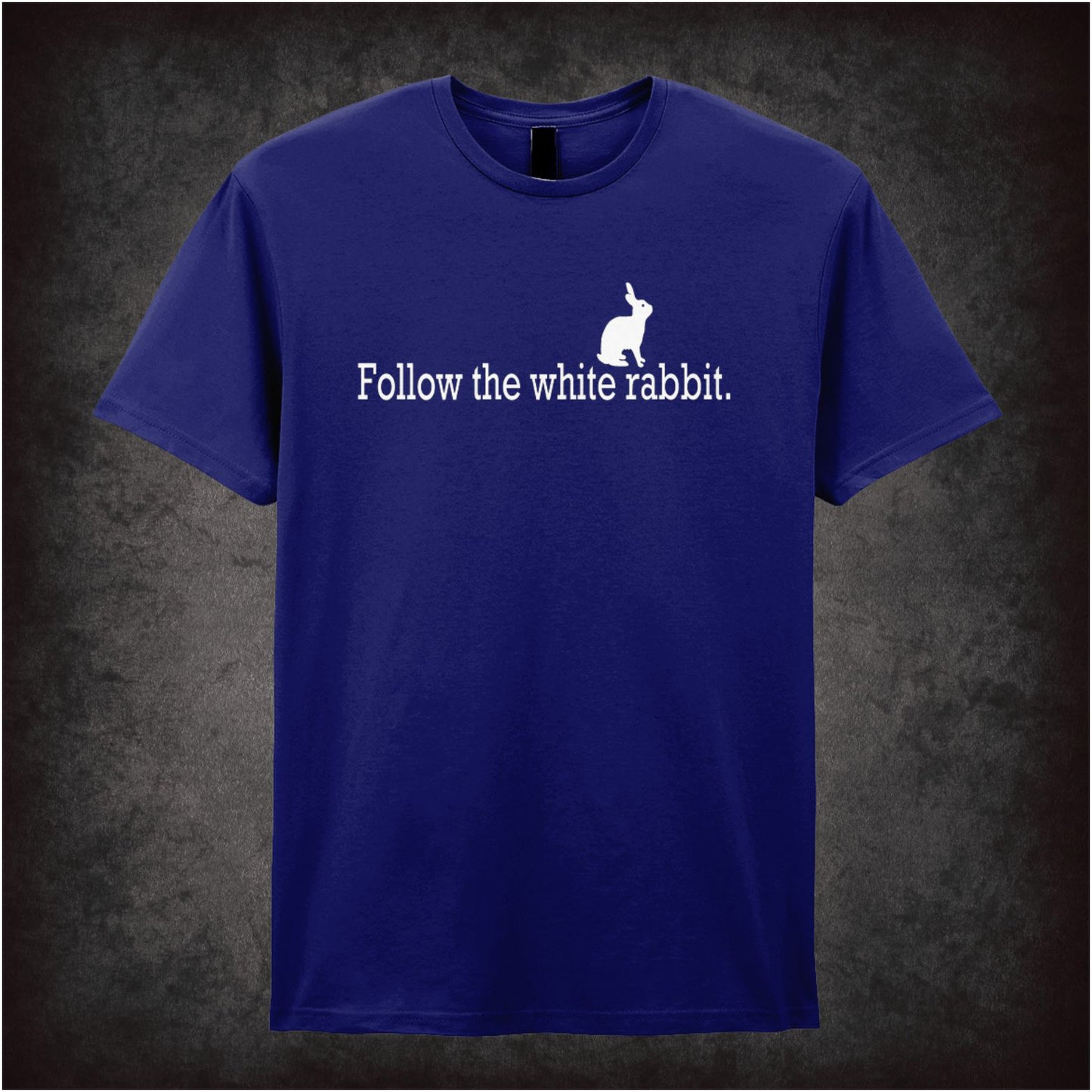 Follow The White Rabbit – Cult Sci-Fi Graphic T-Shirt
