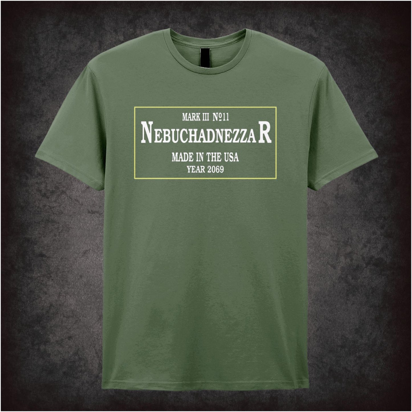 Nebuchadnezzar ship spec label T-shirt from The Matrix