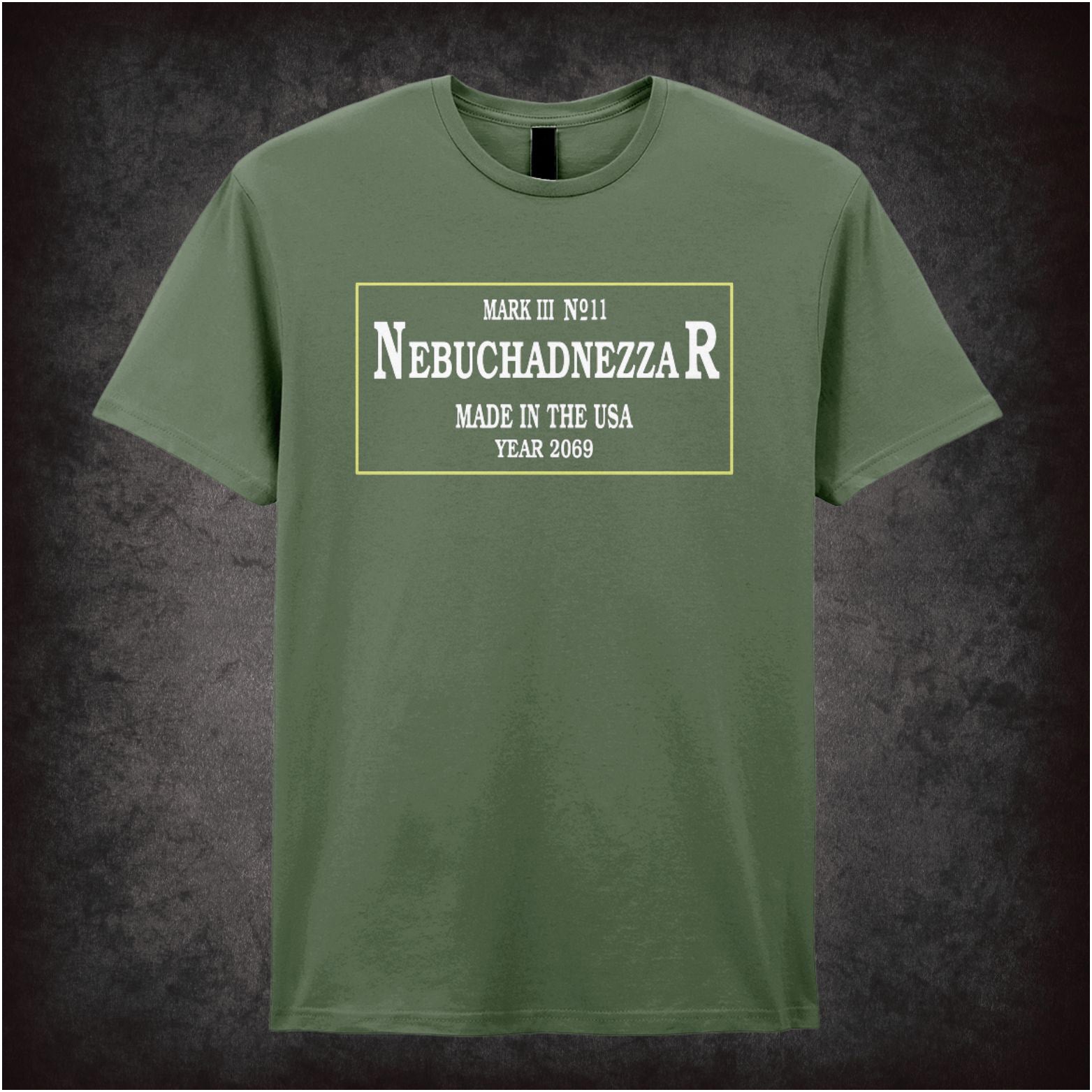 Nebuchadnezzar ship spec label T-shirt from The Matrix