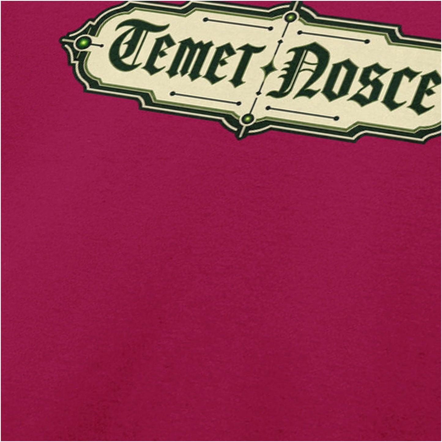 ‘Temet Nosce’ (Know Thyself) close up T-shirt in cardinal red from The Matrix