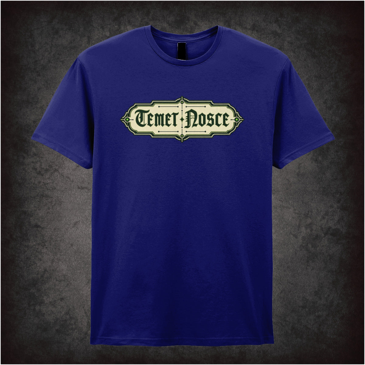 ‘Temet Nosce’ (Know Thyself) T-shirt in navy from The Matrix