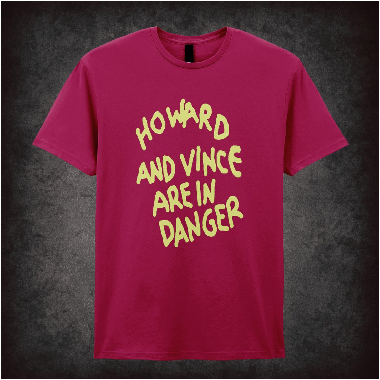 “‘Howard and Vince are in danger’ T-shirt from The Mighty Boosh”