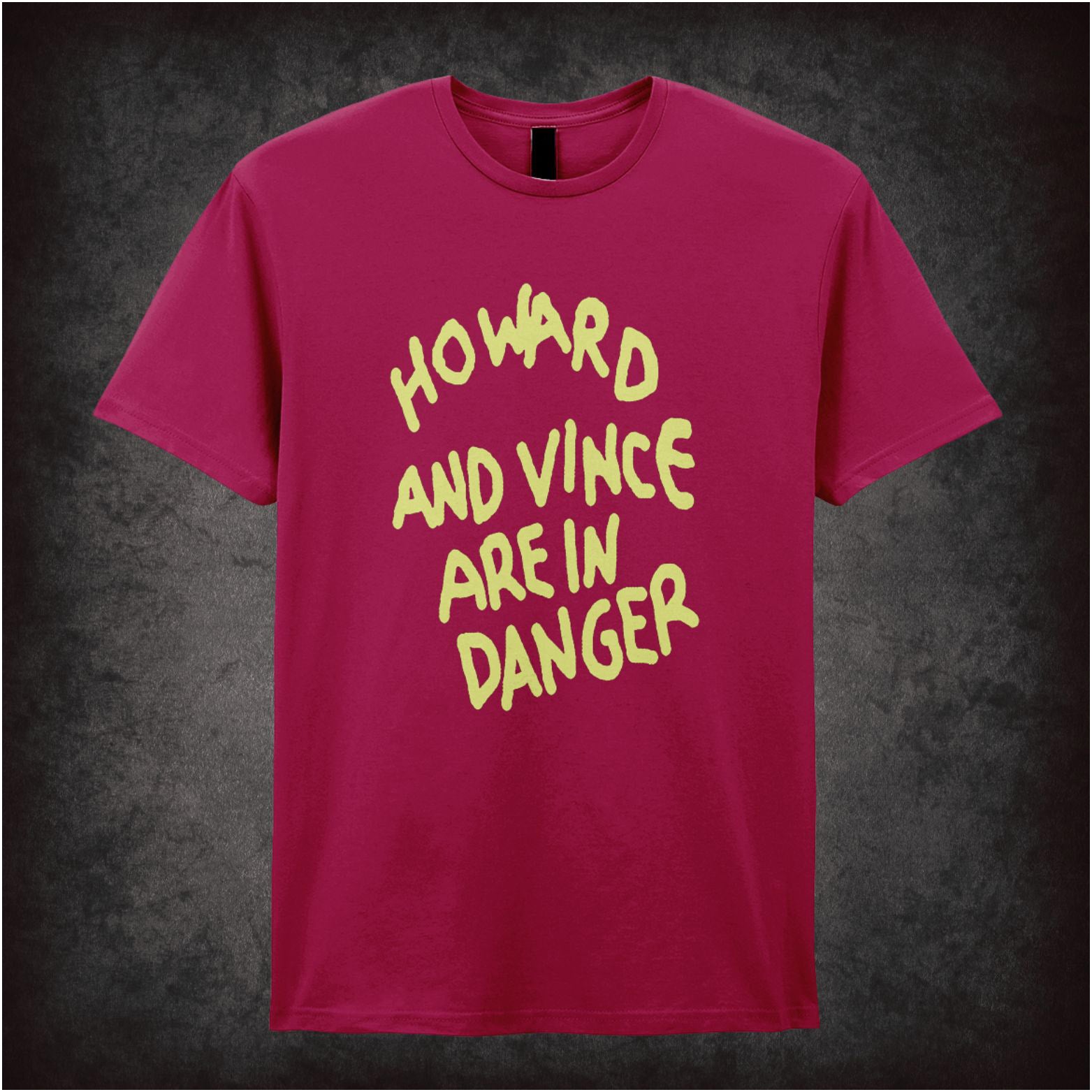 “‘Howard and Vince are in danger’ T-shirt from The Mighty Boosh”