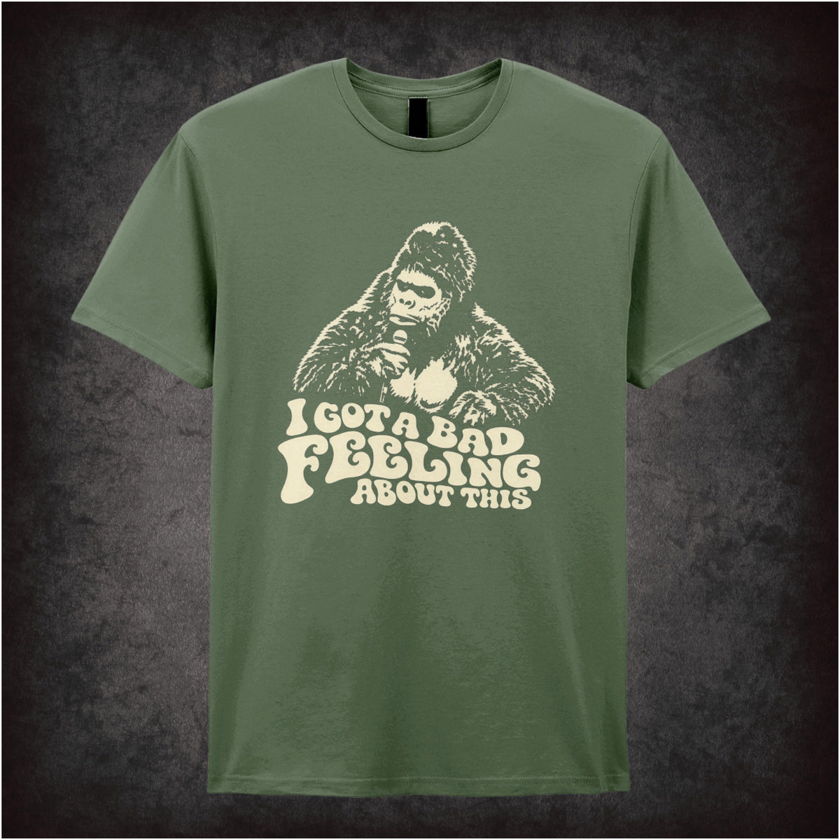 “Bollo ‘I got a bad feeling about this’ T-shirt in military green from The Mighty Boosh”