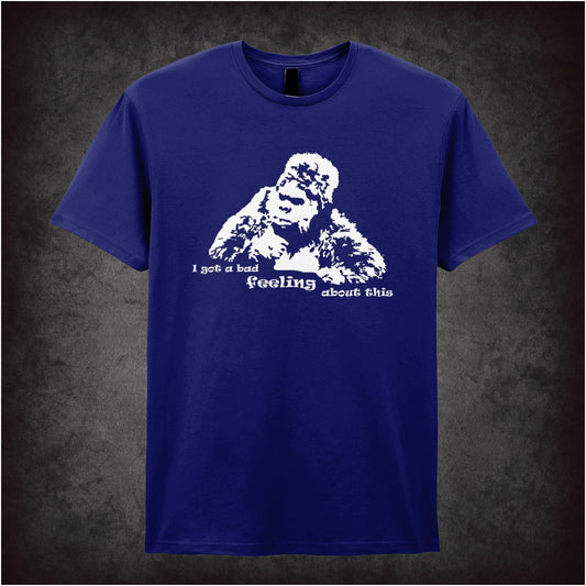 “Bollo ‘I got a bad feeling about this’ T-shirt from The Mighty Boosh”