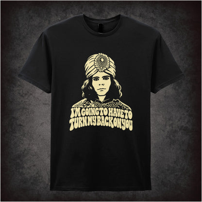 “Naboo ‘I’m going to have to turn my back on you’ T-shirt in black from The Mighty Boosh”