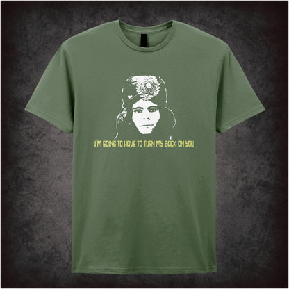 “Naboo ‘I’m going to have to turn my back on you’ T-shirt from The Mighty Boosh”