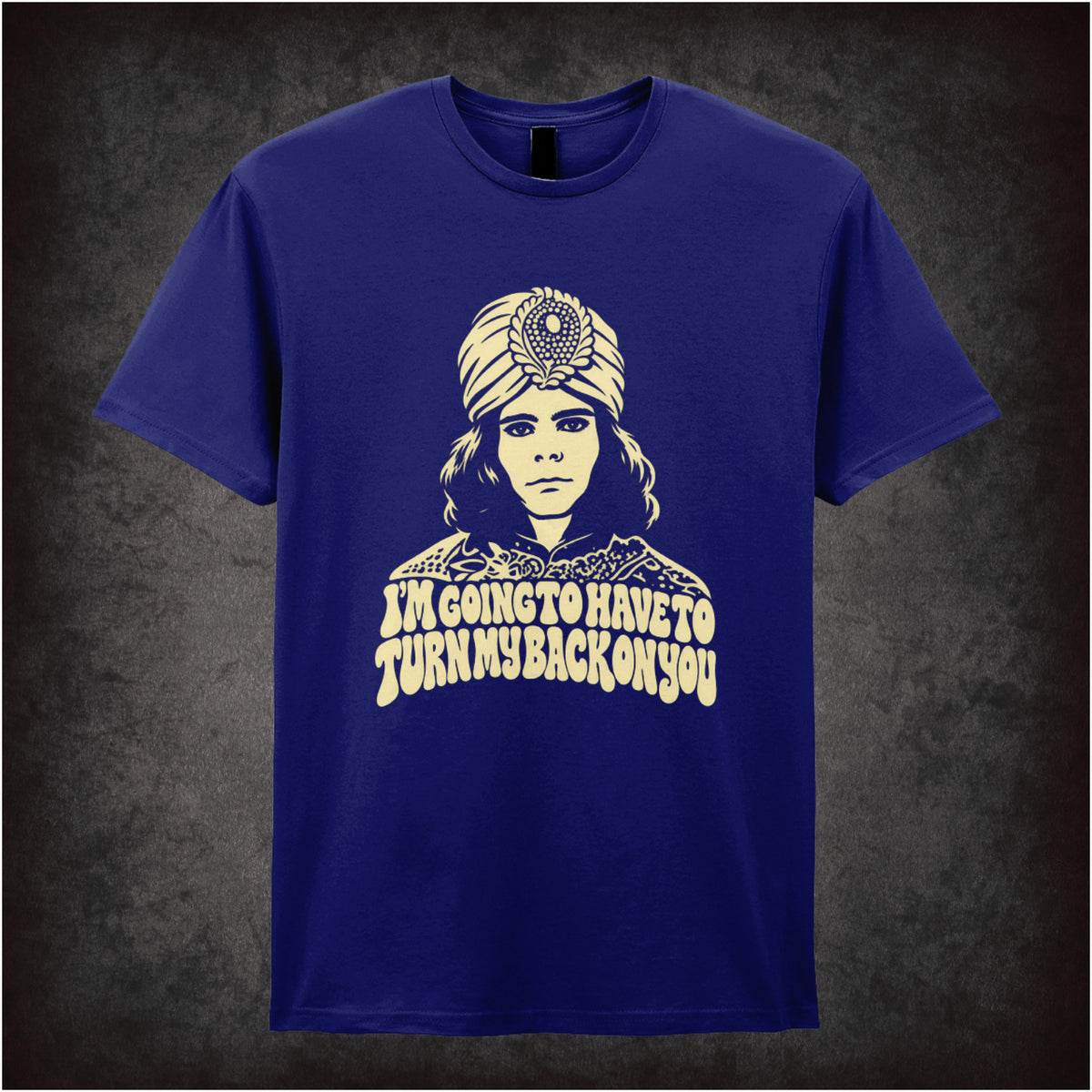 “Naboo ‘I’m going to have to turn my back on you’ T-shirt in navy from The Mighty Boosh”