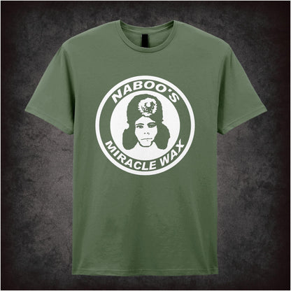 Naboo’s Miracle Wax – Cult British Comedy Graphic T-Shirt