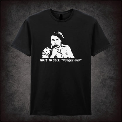 Note To Self: Pocket Cup – Cult British Comedy Graphic T-Shirt