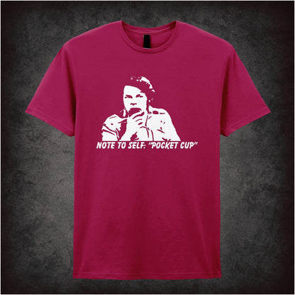 Note To Self: Pocket Cup – Cult British Comedy Graphic T-Shirt
