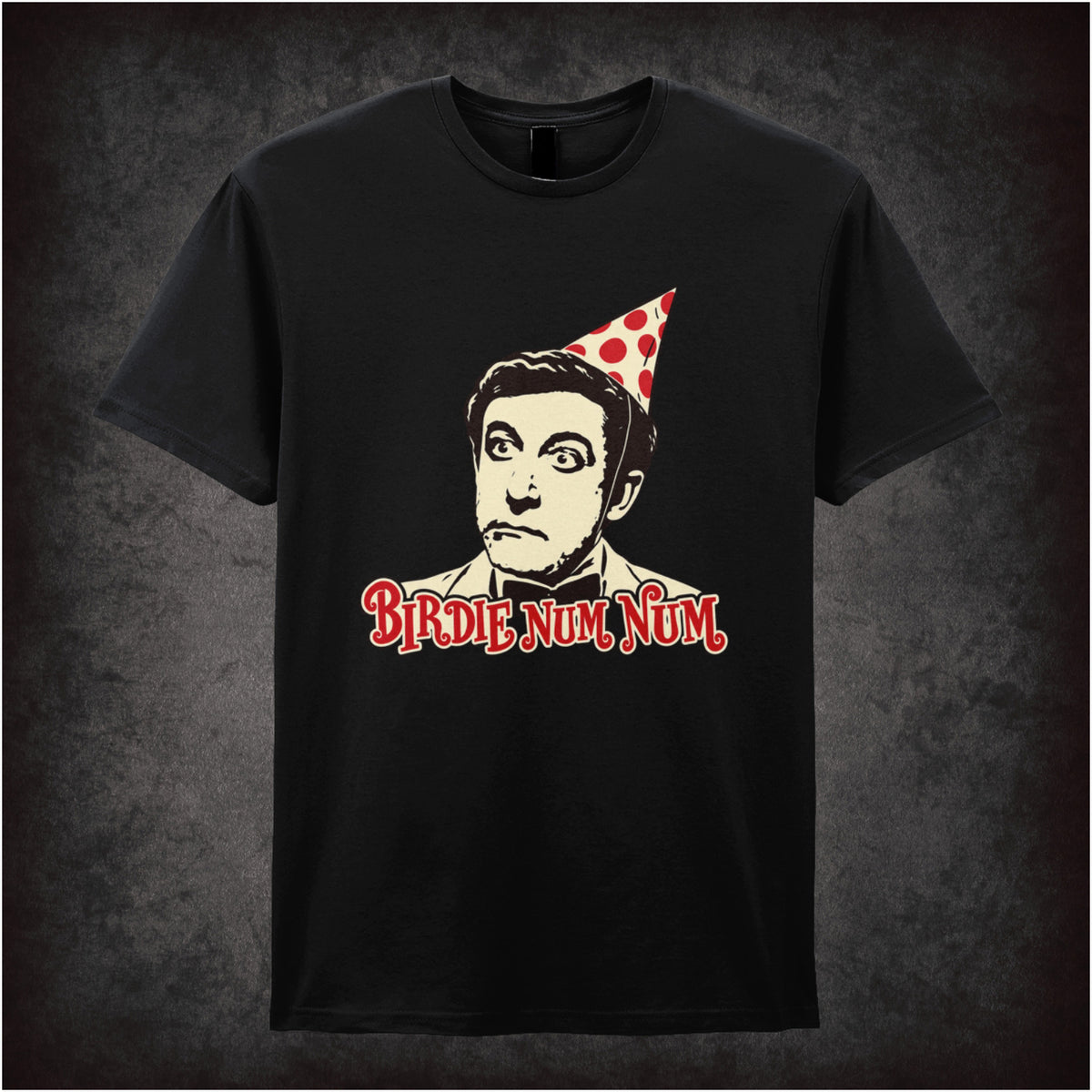 ‘Birdie num num’ Hrundi V. Bakshi T-shirt in black from The Party