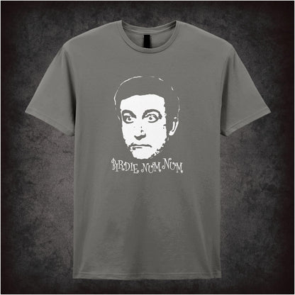 Birdie Num Num – Cult Comedy Graphic T-Shirt