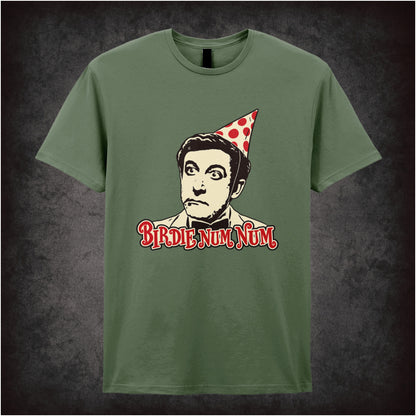 ‘Birdie num num’ Hrundi V. Bakshi T-shirt in military green from The Party