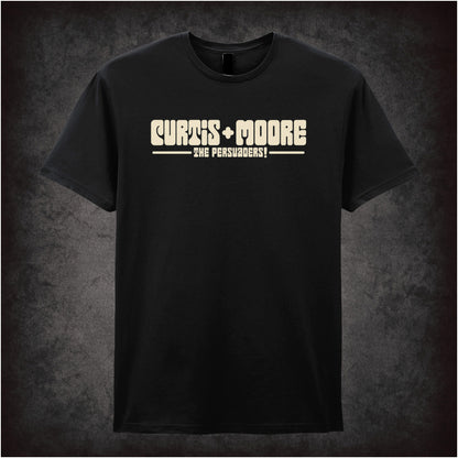 “Curtis & Moore T-shirt in black from The Persuaders!”
