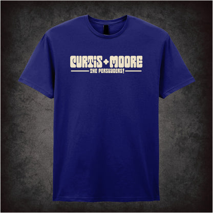 “Curtis & Moore T-shirt in navy from The Persuaders!”