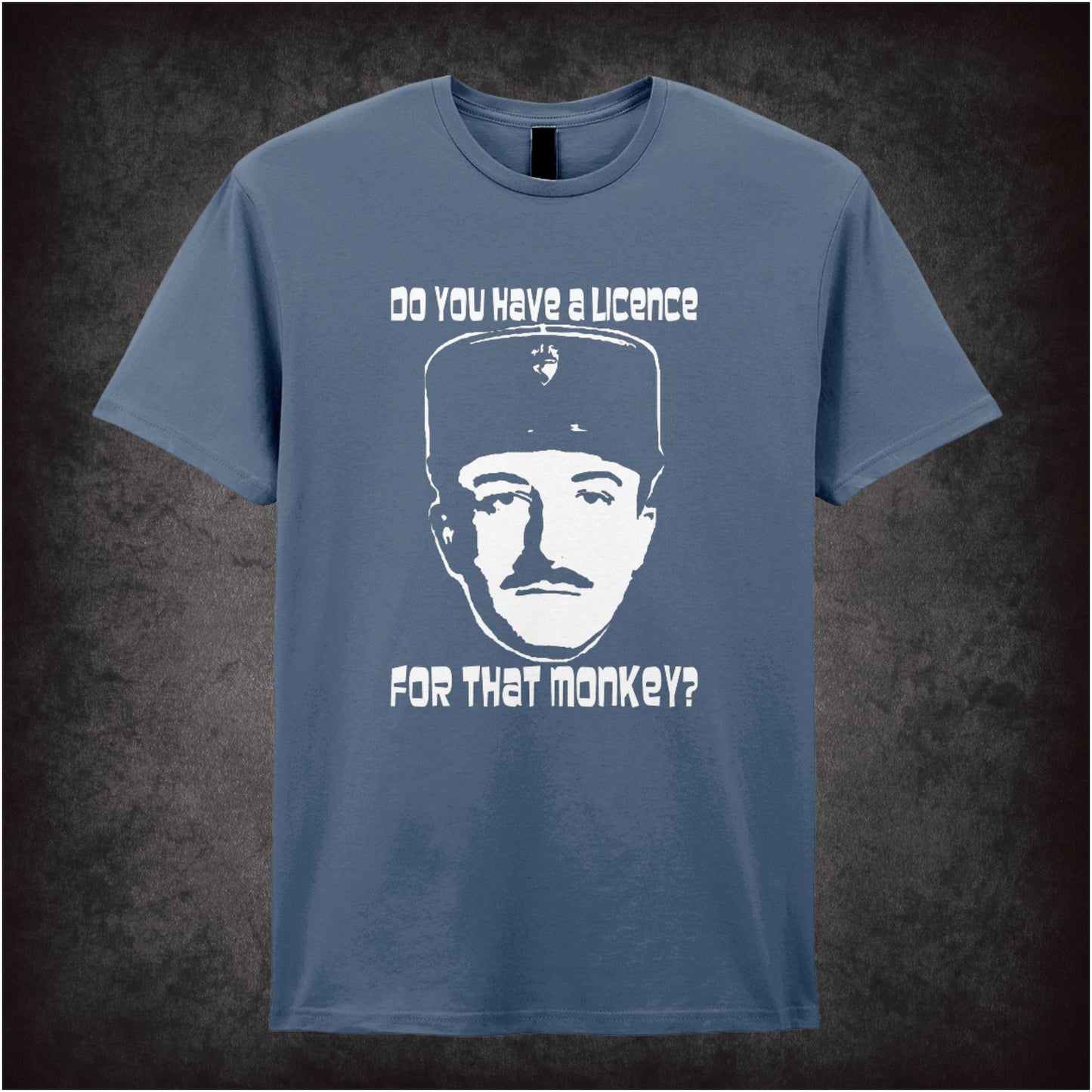 Do You Have a Licence for That Monkey The Pink Panther inspired unisex T-shirt with graphic design