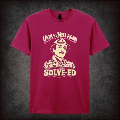 Inspector Clouseau ‘Until we meet again… the case is solve-ed’ T-shirt in cardinal red from The Pink Panther