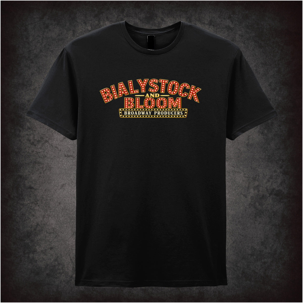 Bialystock and Bloom broadway producers T-shirt in black from The Producers