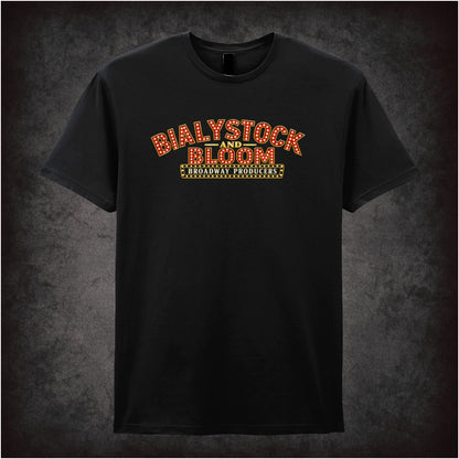 Bialystock and Bloom broadway producers T-shirt in black from The Producers