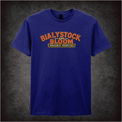 Bialystock and Bloom broadway producers T-shirt in navy from The Producers