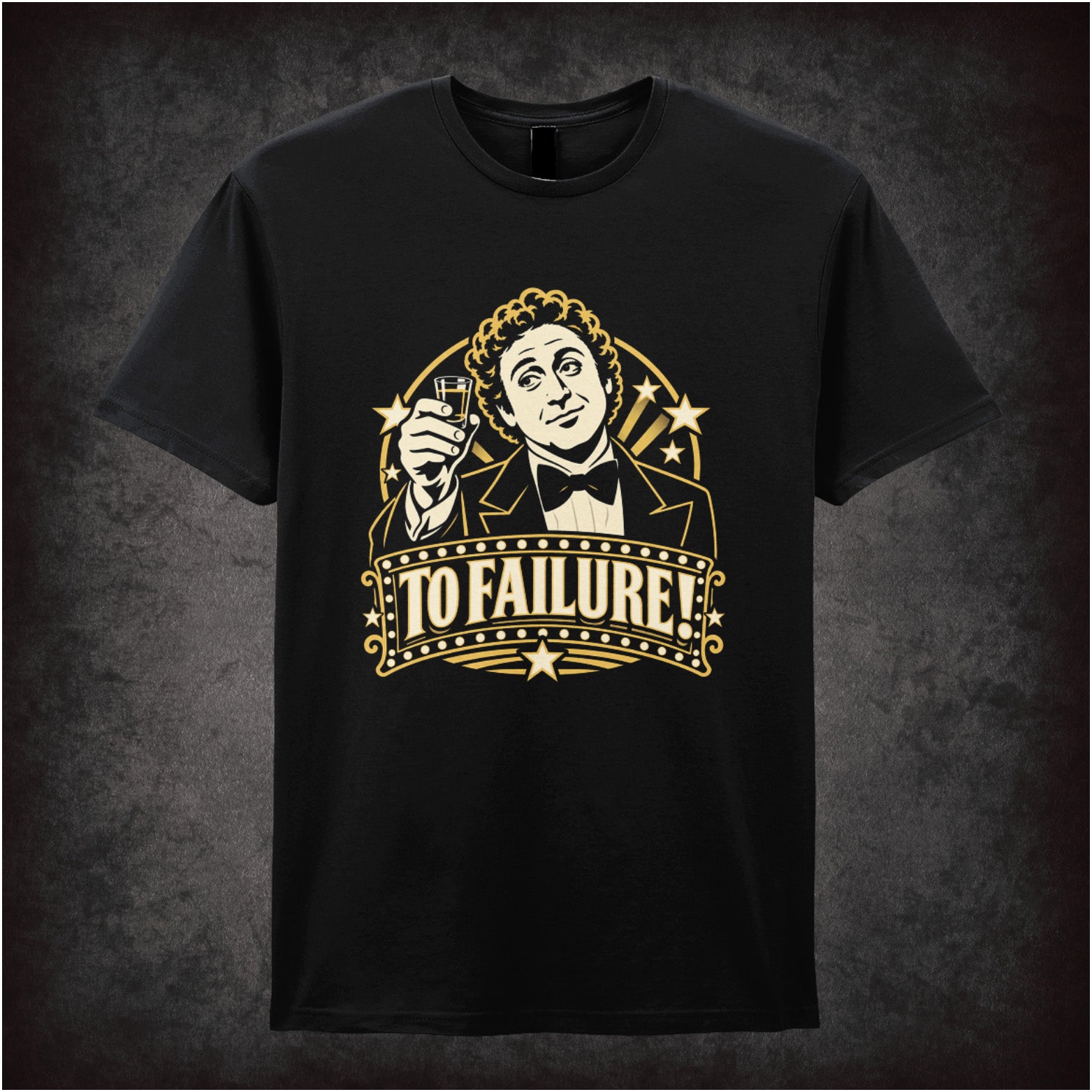 Leo Bloom To Failure T-shirt in black from The Producers