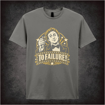 Leo Bloom To Failure T-shirt in charcoal from The Producers