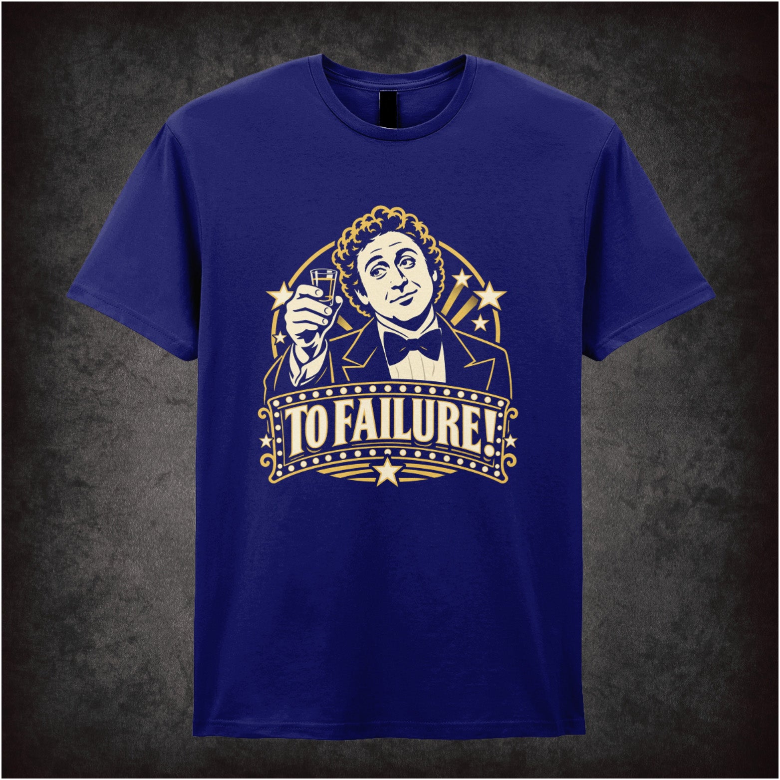 Leo Bloom To Failure T-shirt in navy from The Producers