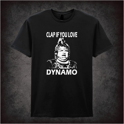 Clap If You Love Dynamo – Cult Sci-Fi Graphic T-Shirt