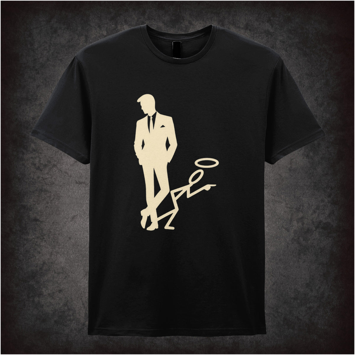 “‘The Saint’ silhouette logo T-shirt in black from The Saint”