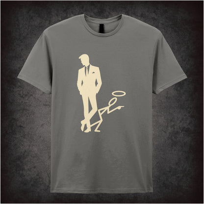 “‘The Saint’ silhouette logo T-shirt in charcoal from The Saint”