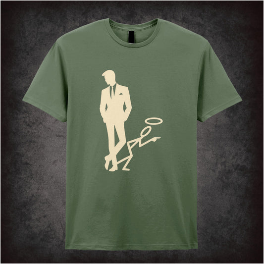 “‘The Saint’ silhouette logo T-shirt in military green from The Saint”