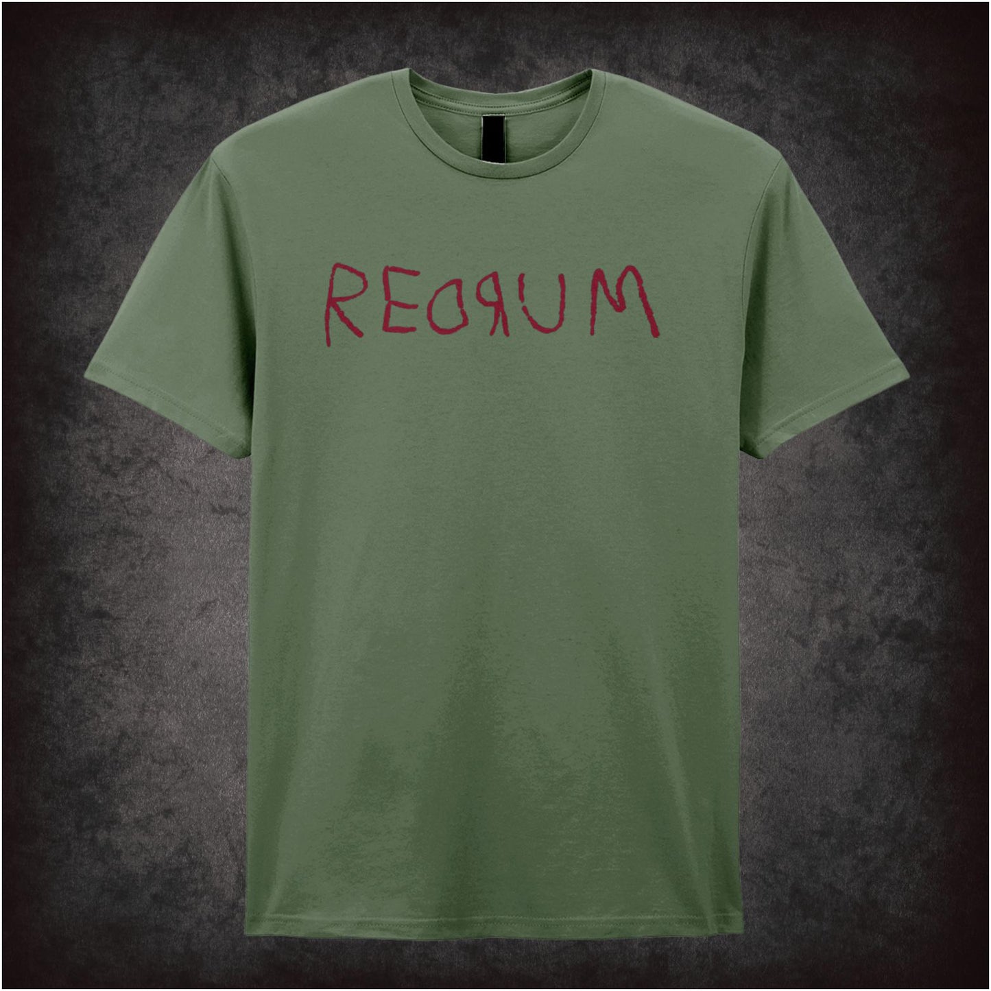 ‘Redrum’ mirror text T-shirt from The Shining