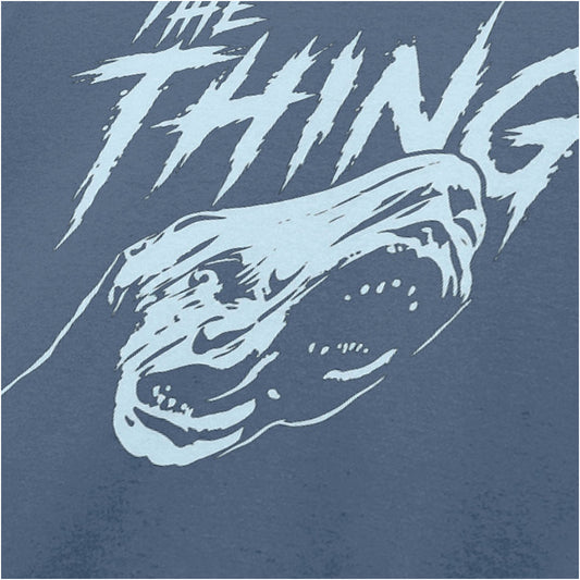 creature close up T-shirt in indigo from The Thing
