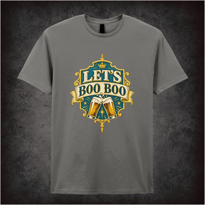 ‘Let's Boo Boo’ quote T-shirt in charcoal from The Worlds End
