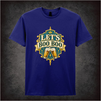 ‘Let's Boo Boo’ quote T-shirt in navy from The Worlds End
