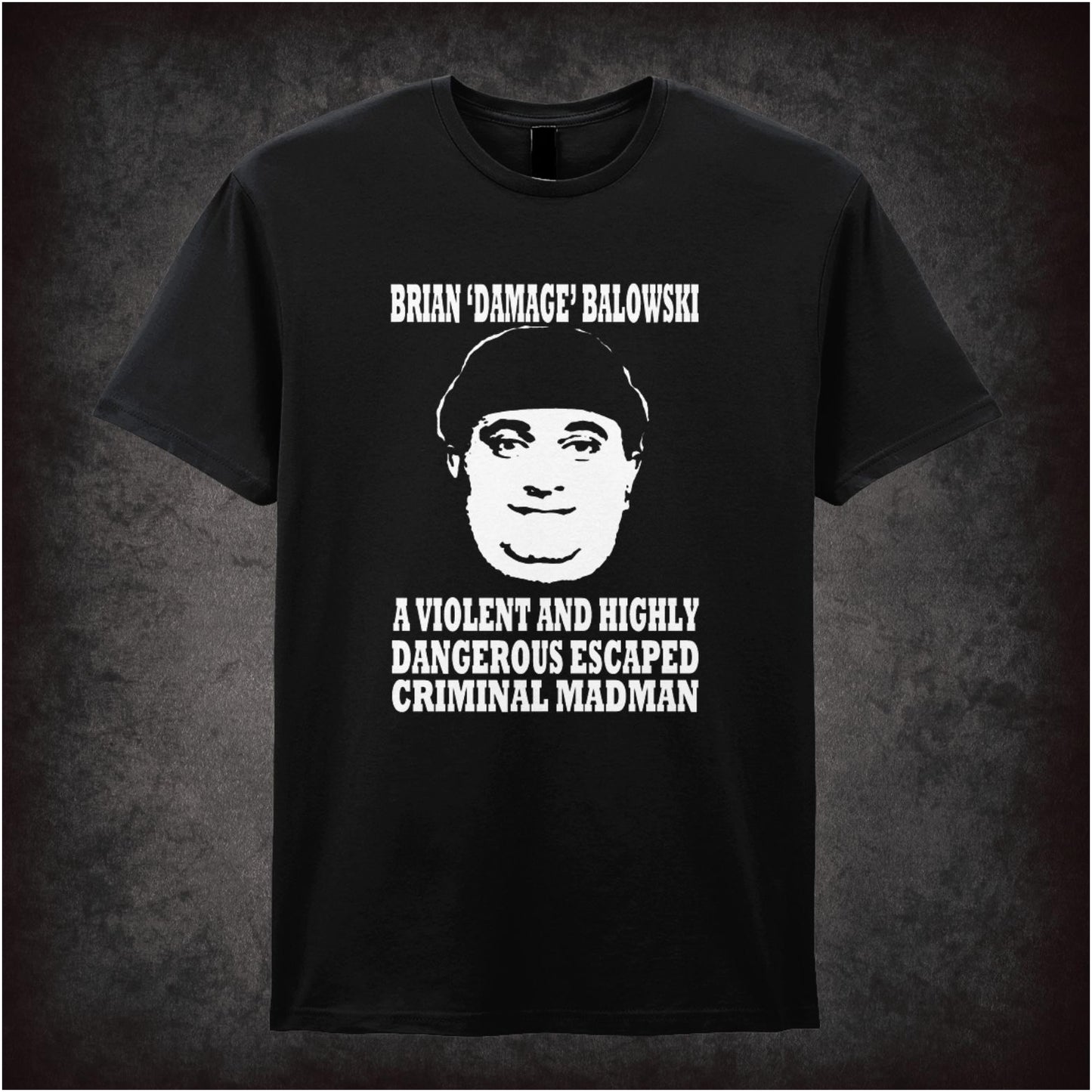 “Brian Damage Balowski” T-shirt from The Young Ones